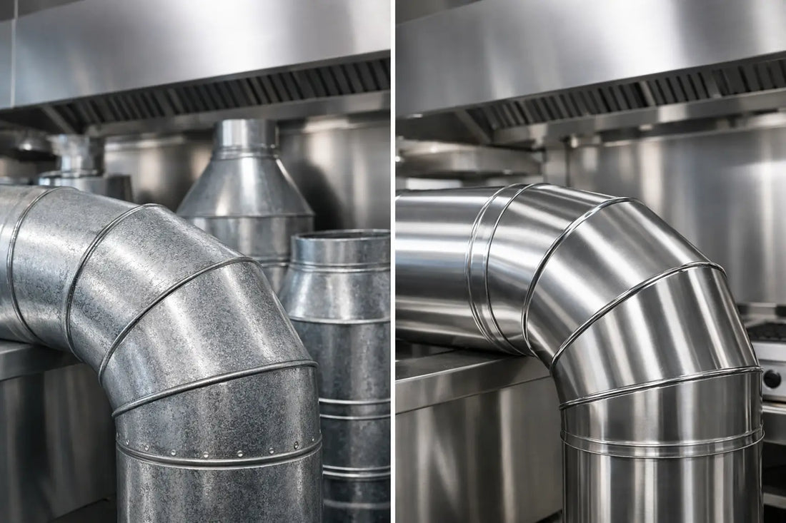 Galvanized vs Stainless Ducting