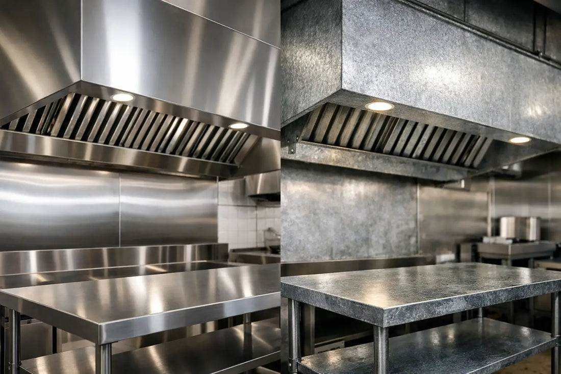 Stainless Steel Hoods vs Galvanised