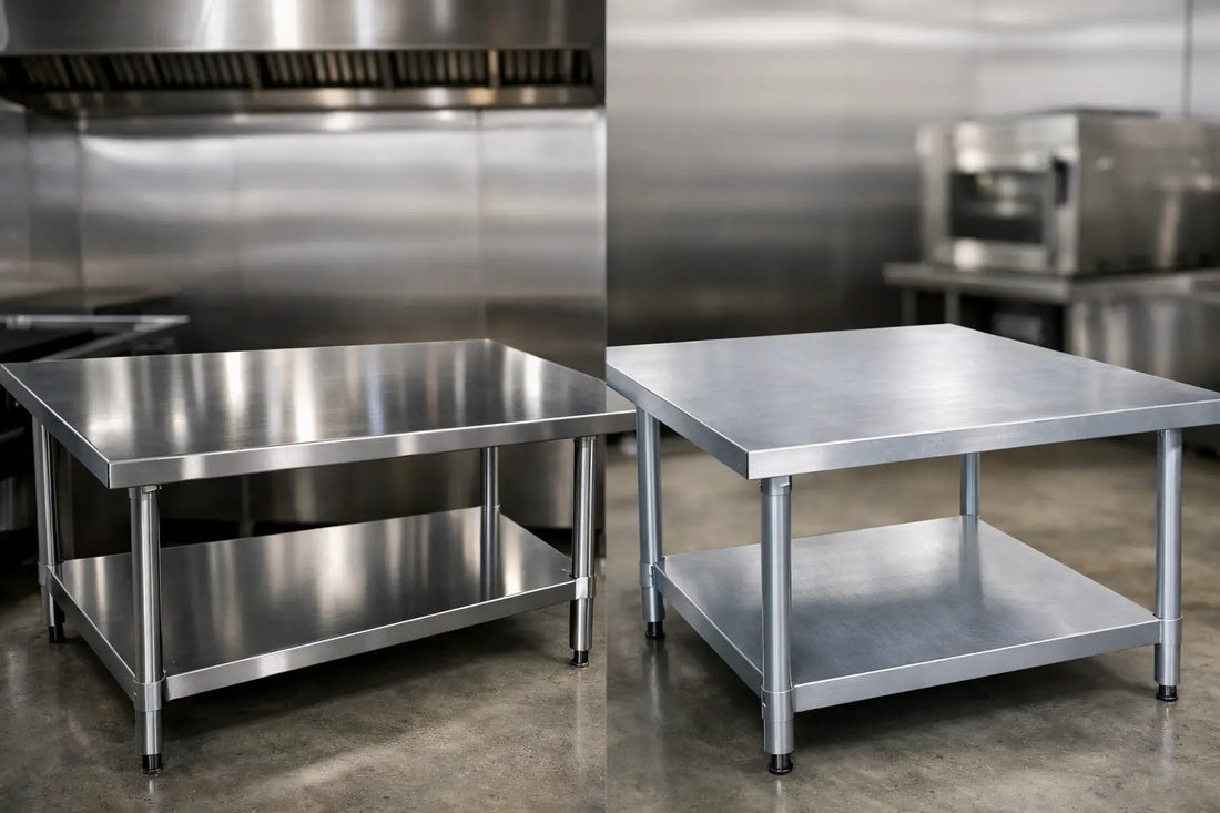 Stainless Steel Tables vs Aluminium