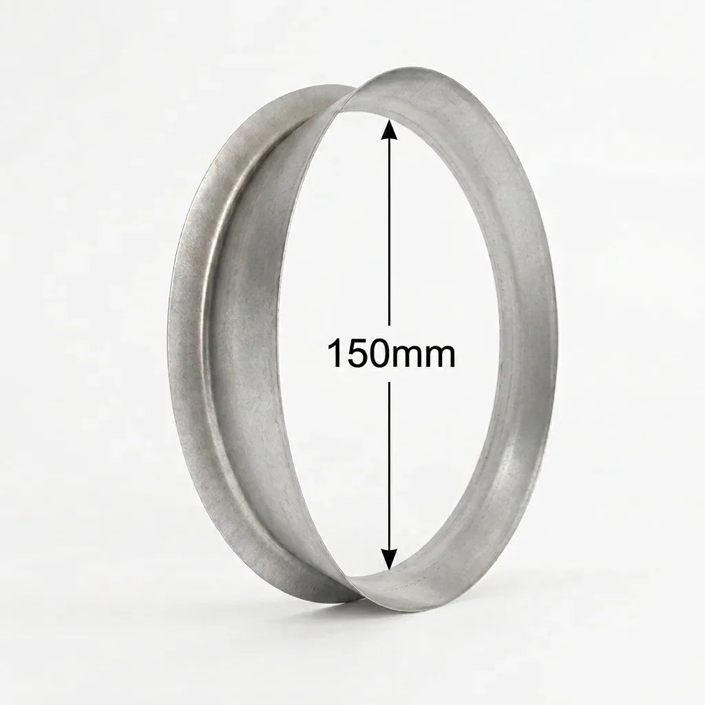 150mm galvanised duct spigot flange - Canopy Man
