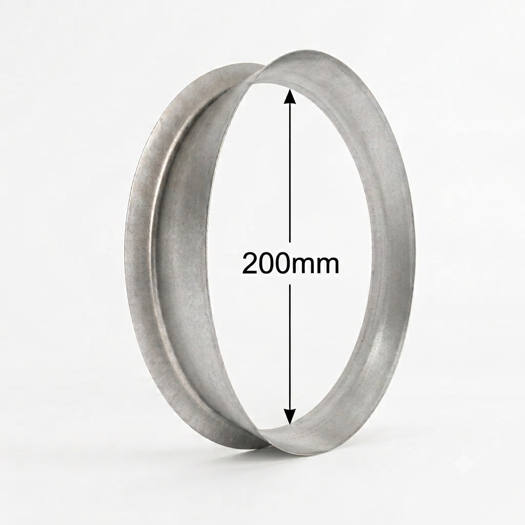 200mm_Ventilation_Ducting_Spigot_flange