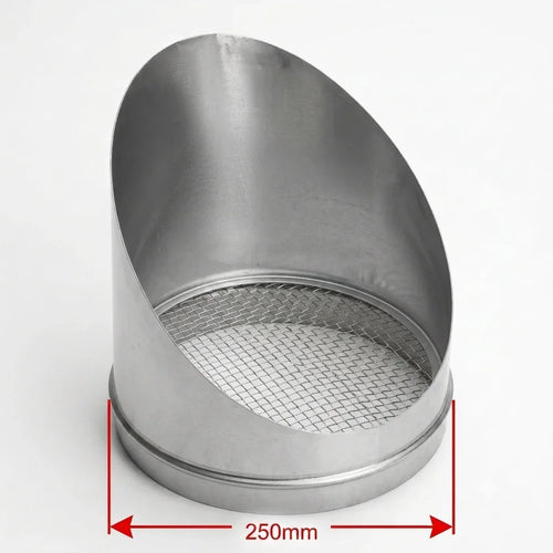250mm bird beak weather cowl with mesh screen - Canopy Man