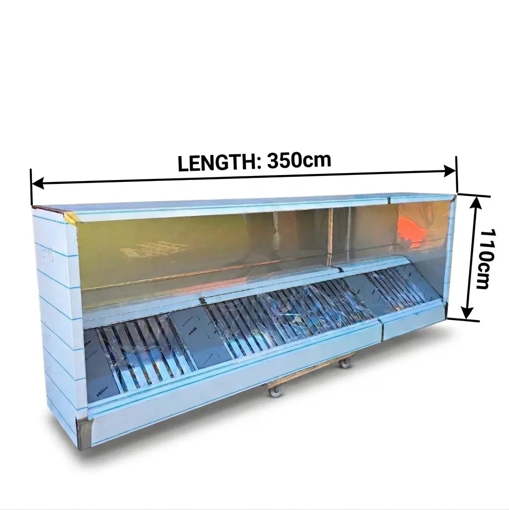 350cm Commercial Display canopy with , 110cm Height