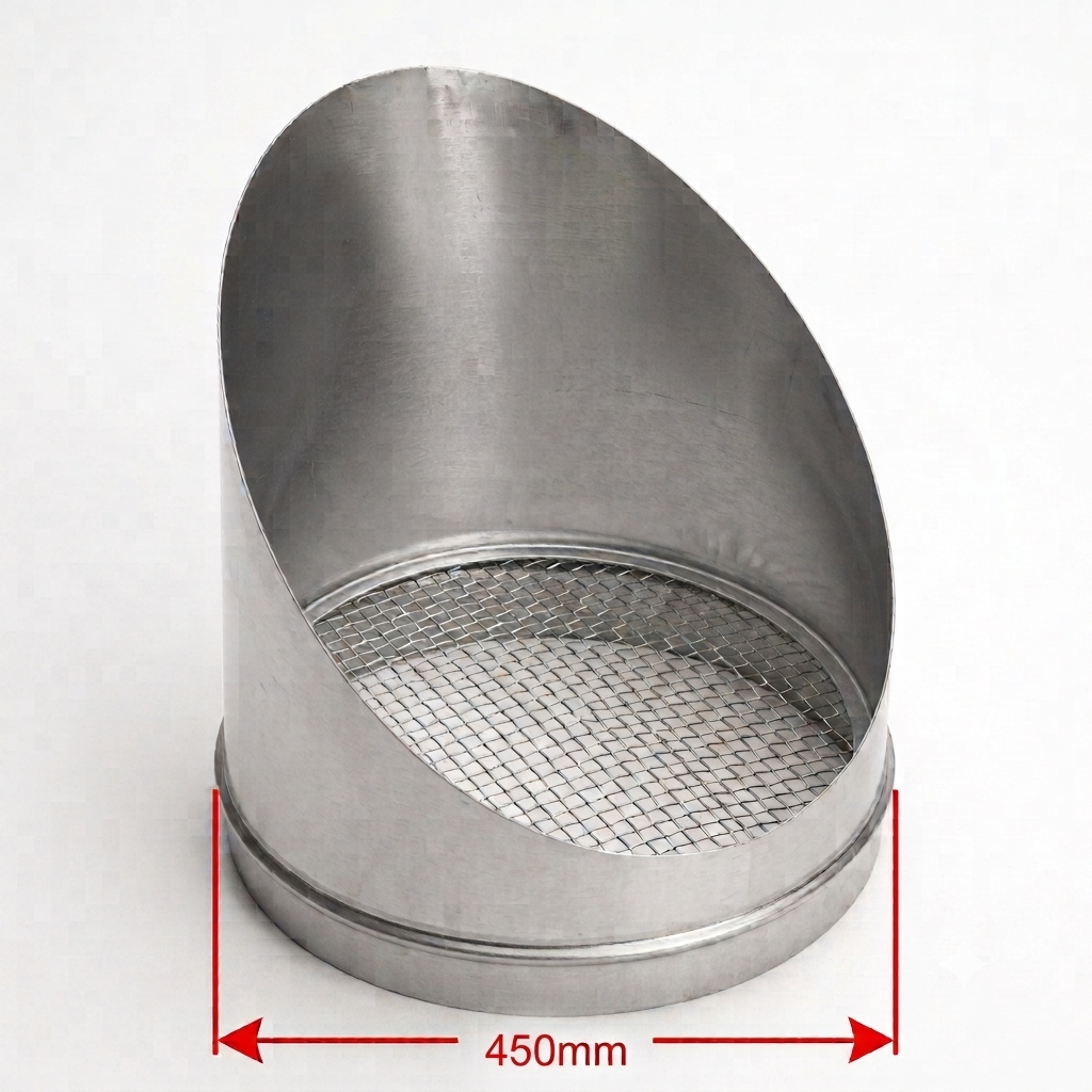 450mm Premium "Bird-Beak" Ventilation Cowl with Mesh Screen