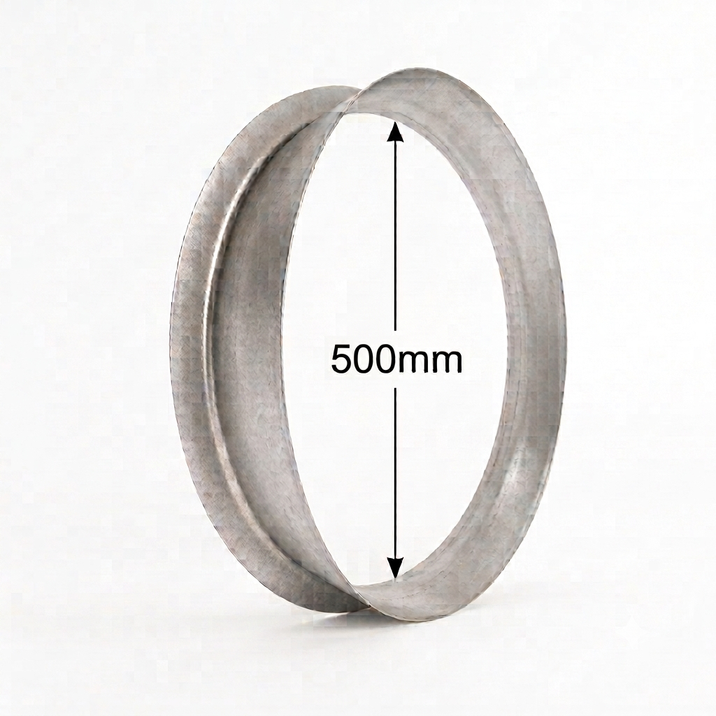 500mm_Ventilation_Ducting_Spigot_flange