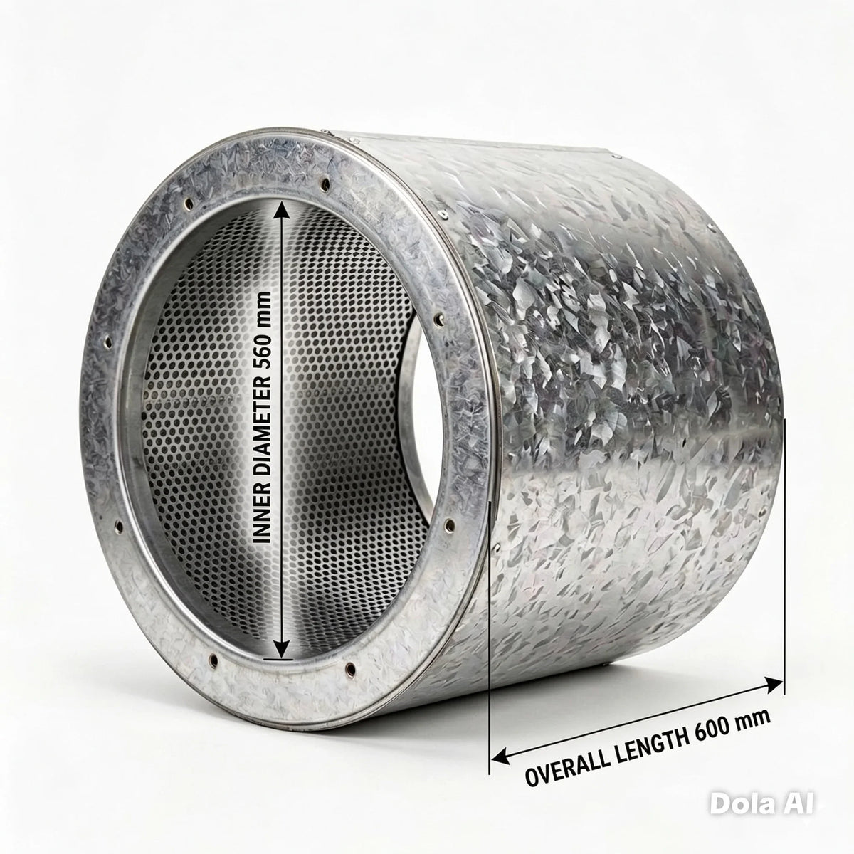 560mm flanged duct attenuator silencer - Canopy Man