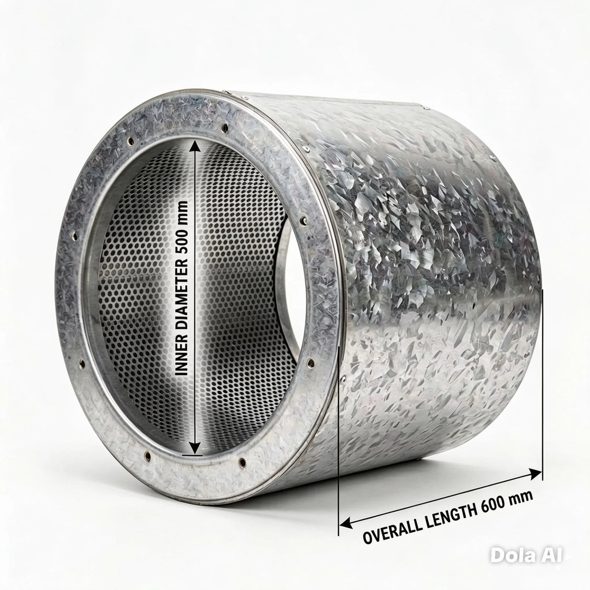 600mm flanged duct attenuator silencer - Canopy Man