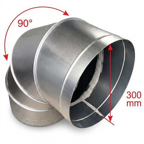 90-Degree Spiral Bent Elbow
