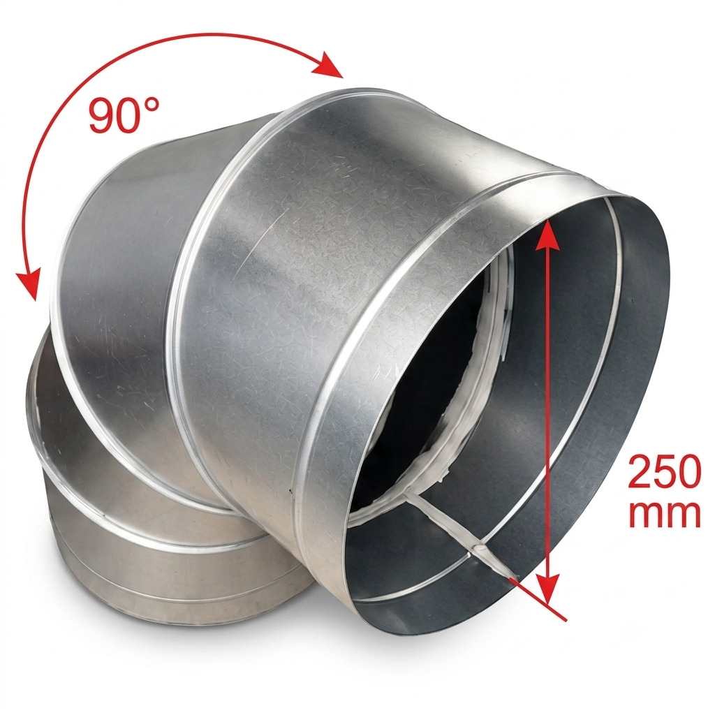 90-Degree Spiral Bent Elbow
