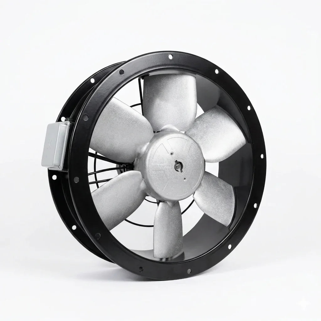 Industrial exhaust fan  S&P TCBB Axial Fan with black housing  for ventilation systems