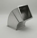 Galvanised steel 45-degree rectangular duct elbow made to DW144 - Canopy Man