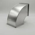 Galvanised steel 90-degree rectangular duct elbow made to DW144 - Canopy Man