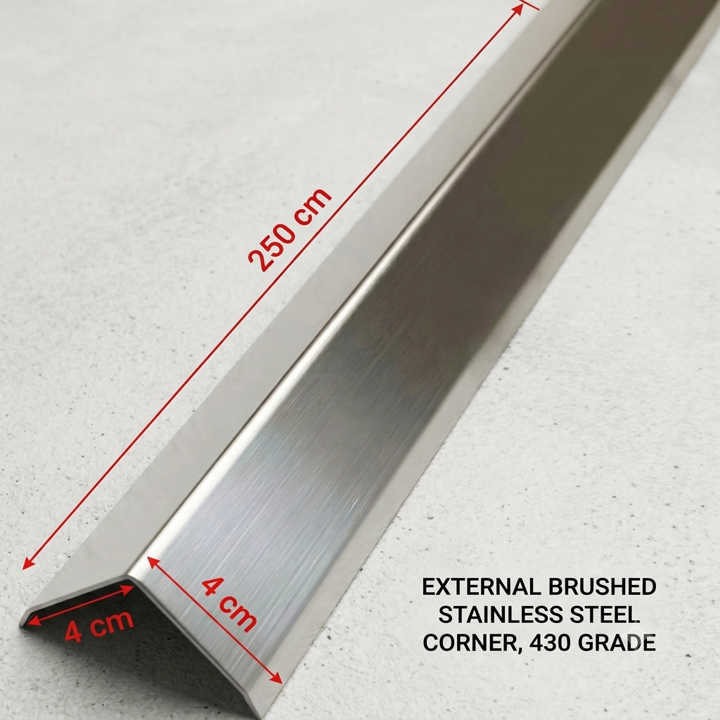 Corner external (stainless steel)