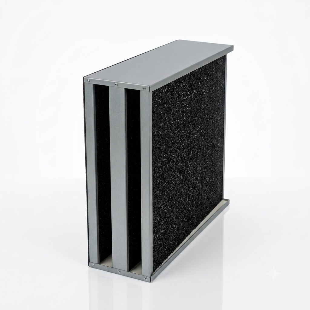 Heavy-Duty V-Bank Activated Carbon Air Filter