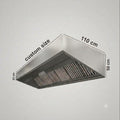 Custom Commercial Kitchen Extraction Canopy – Made to Measure (Price per Metre)