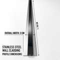 stainless steel wall cladding