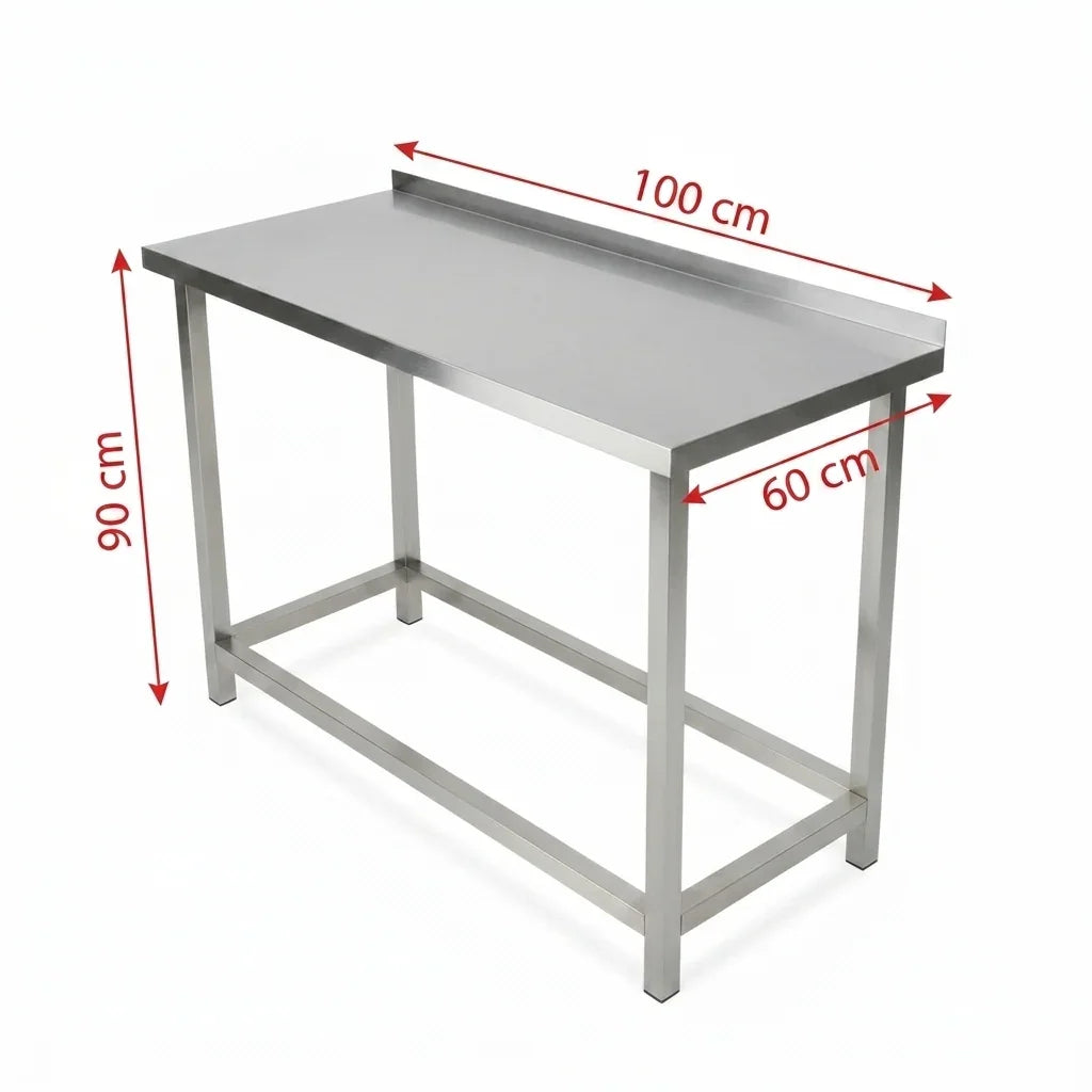 Stainless steel table 430 grade priced per metre - Canopy Man