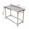Stainless steel table 430 grade priced per metre - Canopy Man