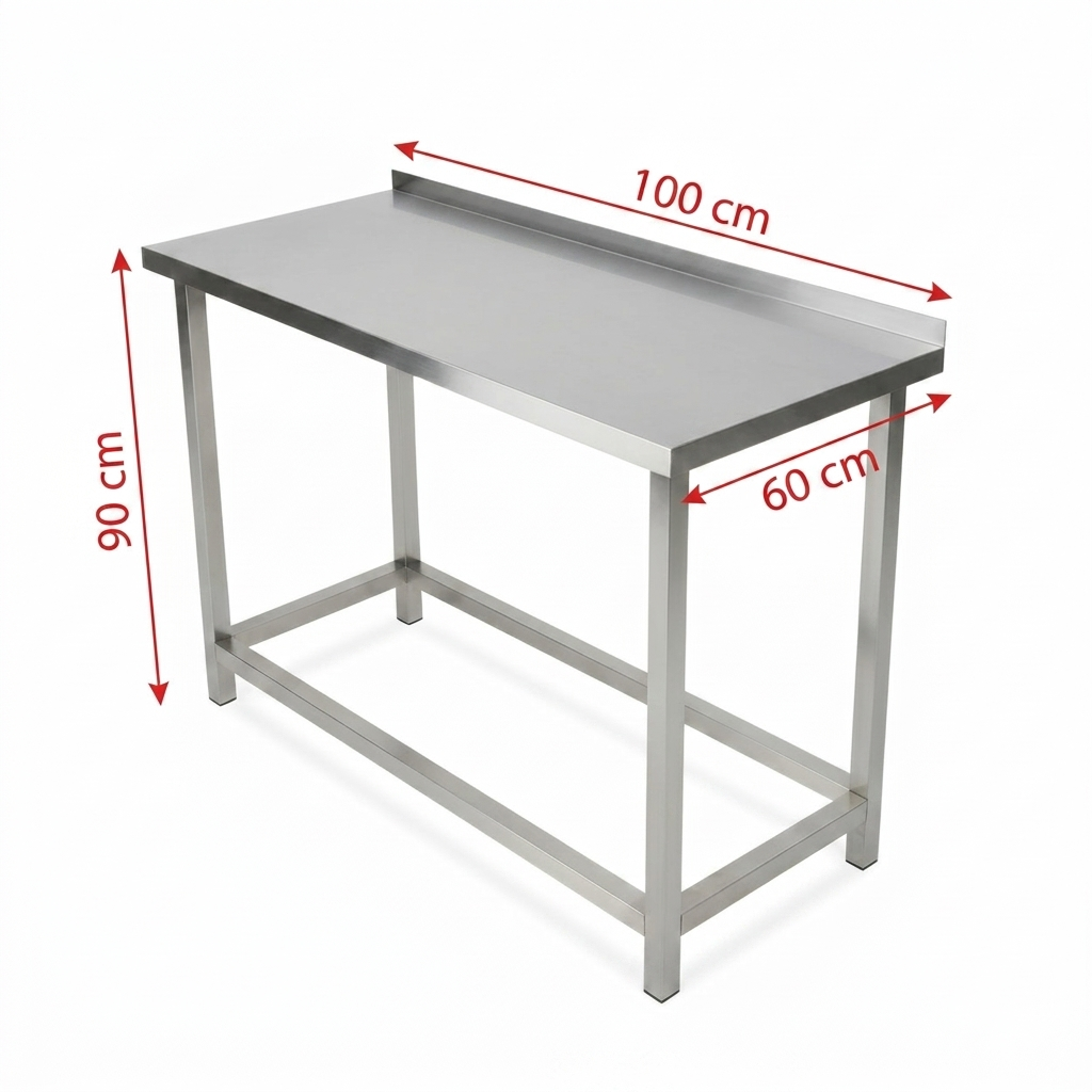 Stainless steel table 430 grade priced per metre - Canopy Man