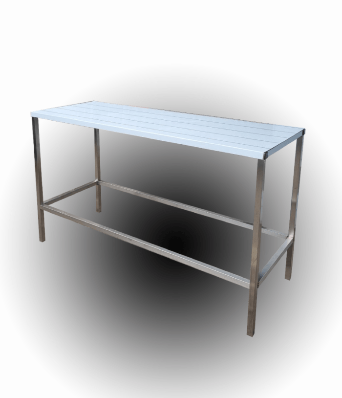 Stainless steel tables
